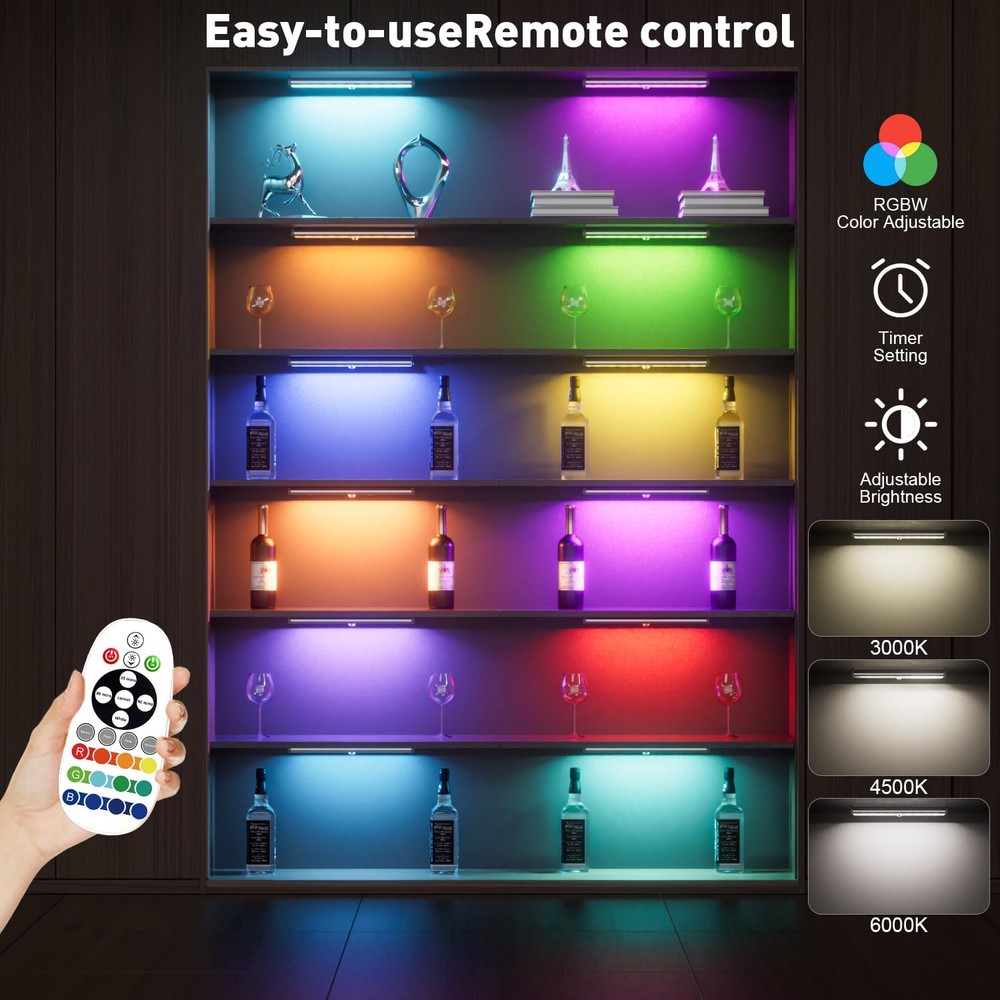 Under Cabinet Lighting,Rechargeable Motion Sensor Light Indoor Night Lights w...