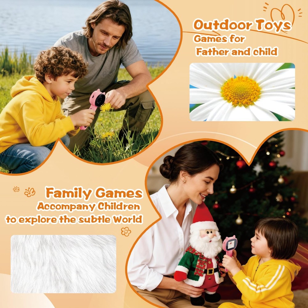 Microscope for - 2.4" Screen Mini Pocket Handheld Microscope for Toddlers-STE...