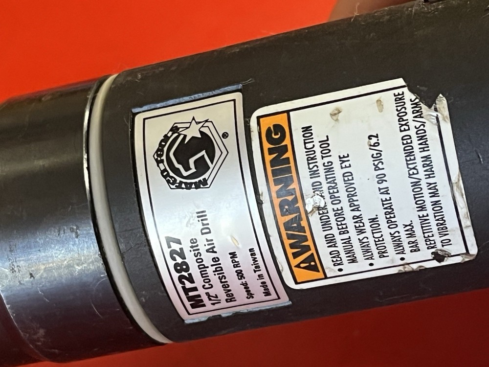 Matco Tools MT2827 1/2" Reversible Composite Pneumatic Drill Black ~