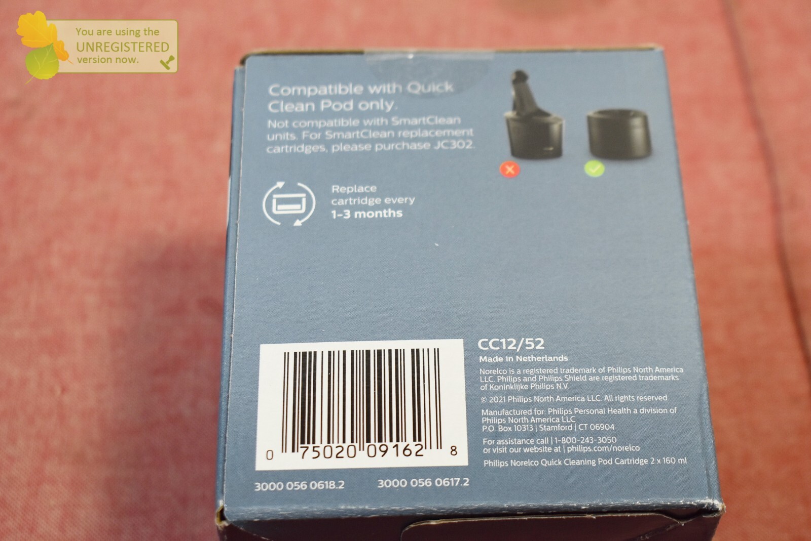 Philips Norelco 2pk Quick Clean Replacement Pods - CC12/52