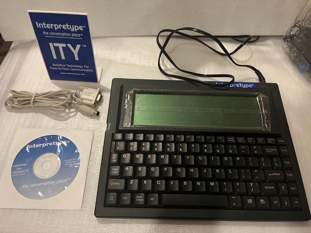 Interpretype ITY Translation Device with Software and Cables