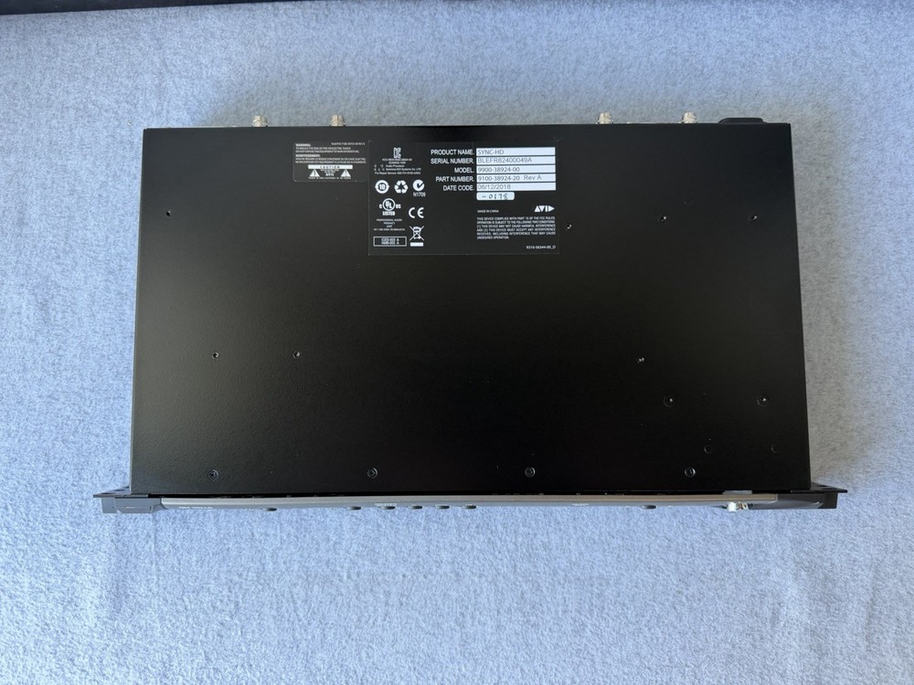 Avid Sync HD Professional Pro Tools Synchronizer – Studio Rack Unit