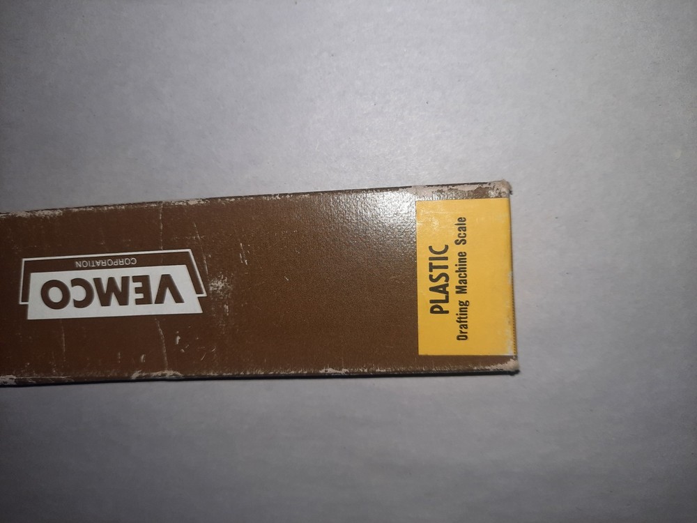 Vemco 9P7-18 Plastic Drafting Scale, 1:5 50, 1:1 10