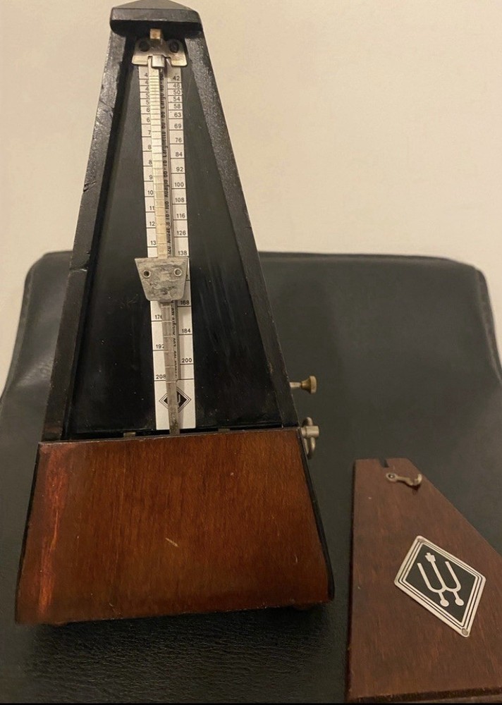 vintage Wittner metronome with bell.