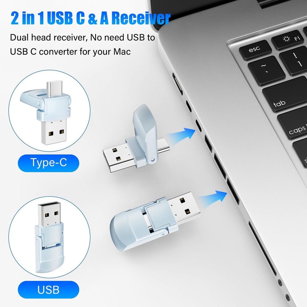 Presentation Clicker Wireless Presenter Remote Clicker, USB PowerPoint Clicke...