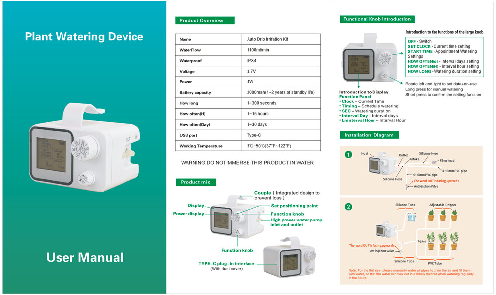 Automatic Sprinkler Timer For Garden Hose Drip Irrigation Automatic Watering