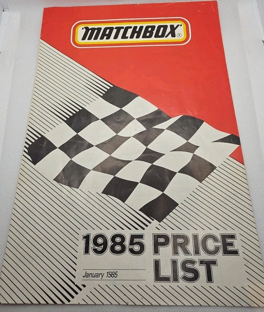 Matchbox Pricelist 1985 Original Loevly Graphics For Display
