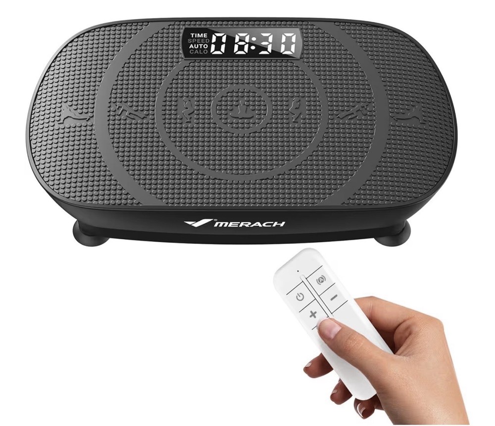 Merach Vibration Platform Machine 2398 Black Remote Control LED-Display