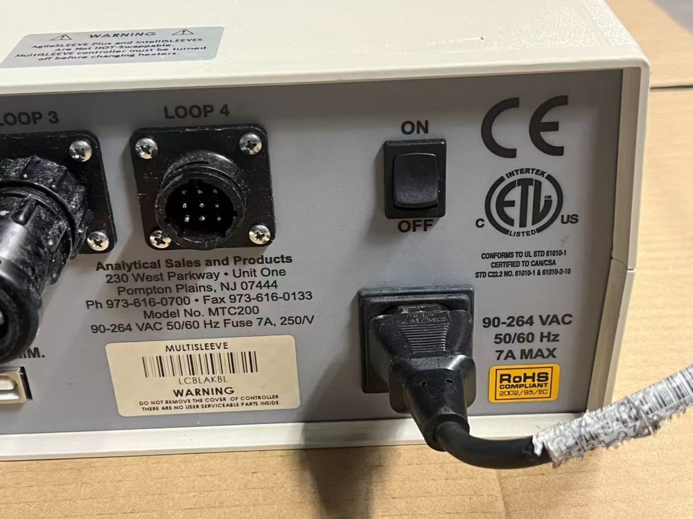 Analytical Sales & Products MultiSLEEVE MTC200 Temperature Controller，tested