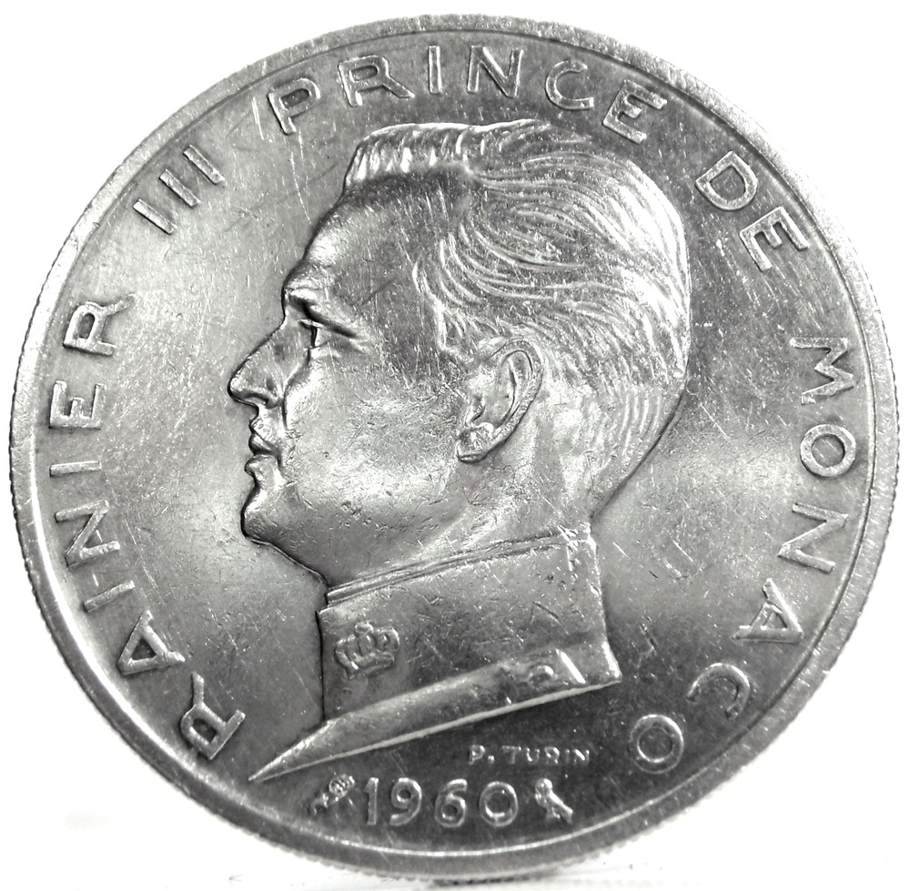 MONACO (Ranieri III) 5 Francs 1960