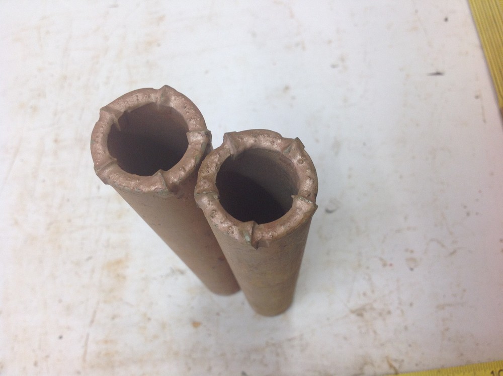 (2) Drillco 1-1/4" x 8" x 11 Thread Concrete Masonry Core Drill Bit NOS