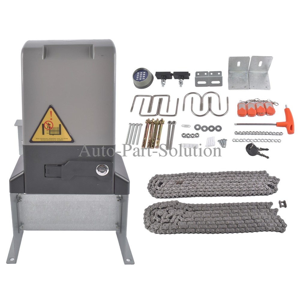 3300lbs Gate Operator Hardware Security System Kit Infrared Sensor APP Control