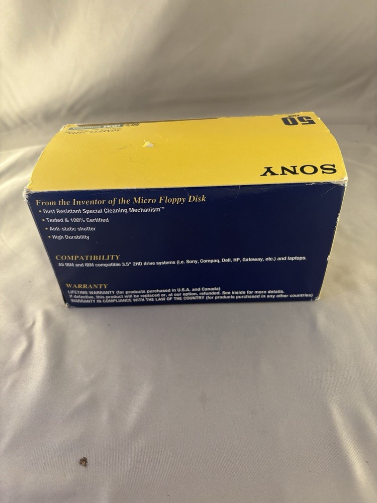 Sony IBM Formatted MFD 2HD 90mm Micro Floppy Disk / Double Sided 39 Open Box