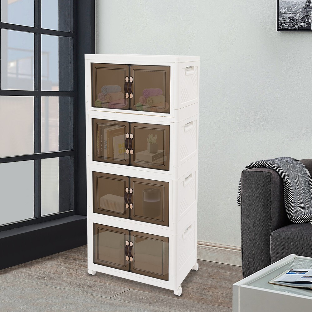 Large Collapsible Storage Bins Bedroom Folding Storage Box Stackable Storage Box