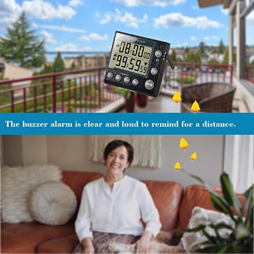 Digital Kitchen Timer/Clock, Alarm Cooking Positive Count Down with Magnetic