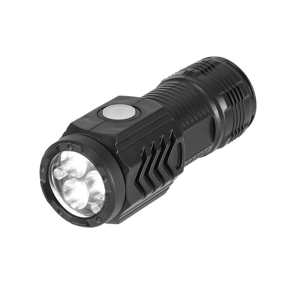 3 X Mini LED Flashlight Type C USB Rechargeable Bright Torch Work Light 5 Modes