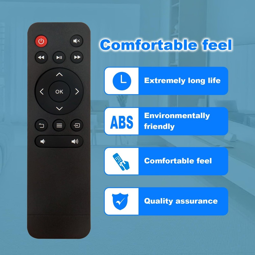 Replace Remote Control Compatible with Vankyo Leisure 470 middle, BLACK