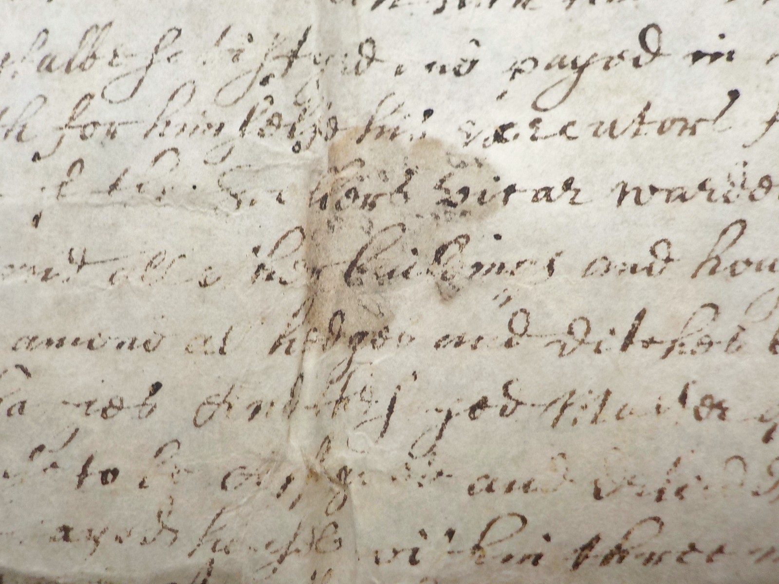 1648 Colmworth Bedfordshire Tideswell Grammar School land Vellum Deed Indenture