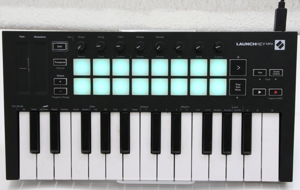 Novation Launchkey Mini MK3 25-Key Midi Keyboard Controller With USB Cable