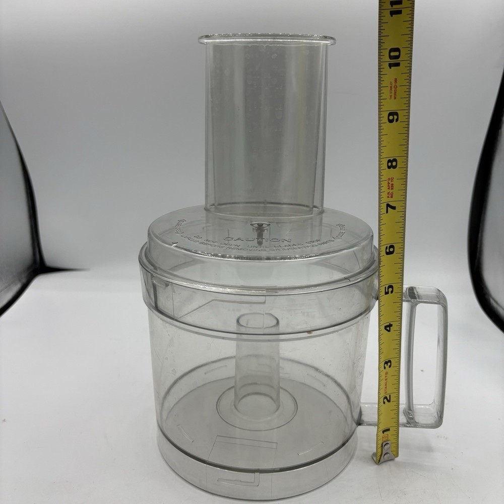 Hamilton Beach Food Processor 70100 Replacement Lid Work Bowl Pusher OEM Clear