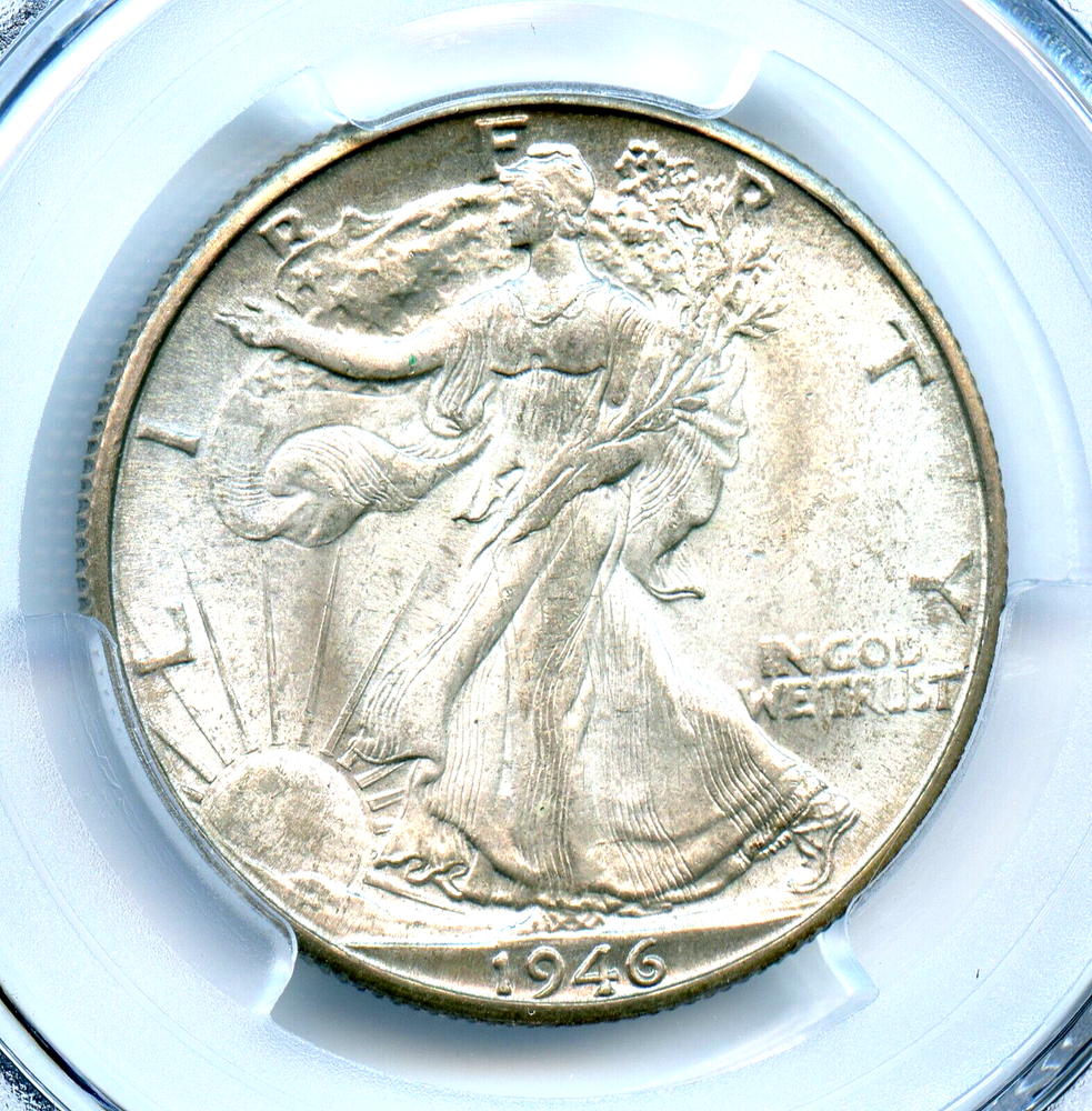 1946-D Walking Liberty Half Dollar, PCGS MS66
