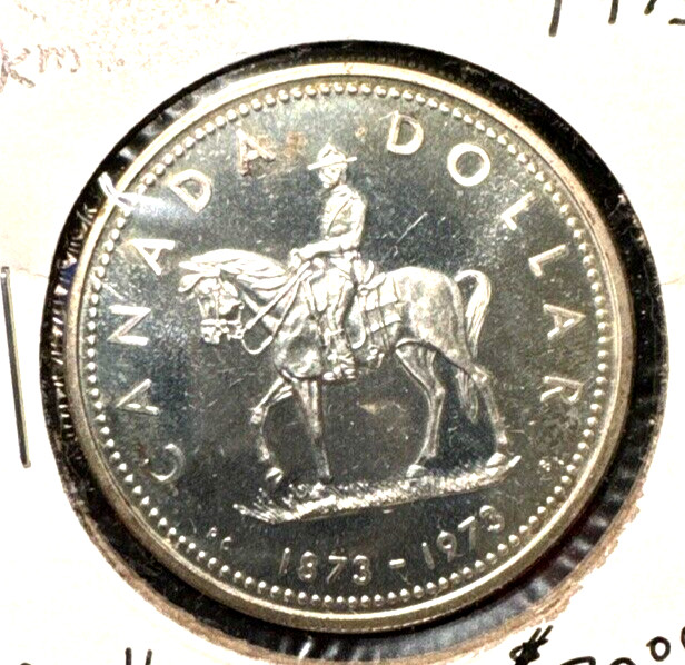 Canada 1973 proof silver dollar KM 83 BU