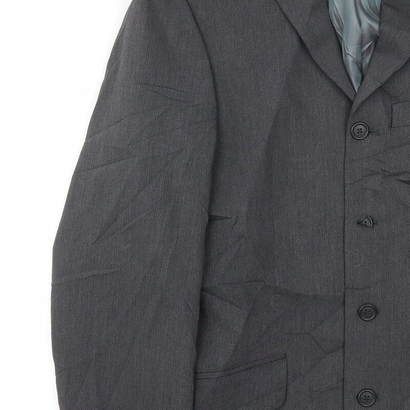 River Island Mens Grey Polyester Blend Blazer Size 40