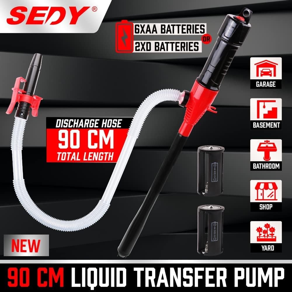 SEDY Electric Hand Pump, Portable Battery Powered Transfer Multi-Use...