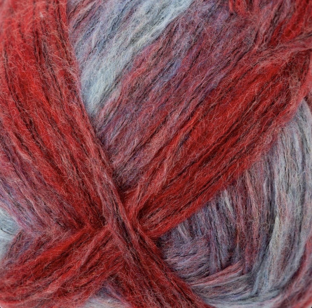 Loops & Threads® Skyscape™ Yarn Burgundy & Light Blue Multi