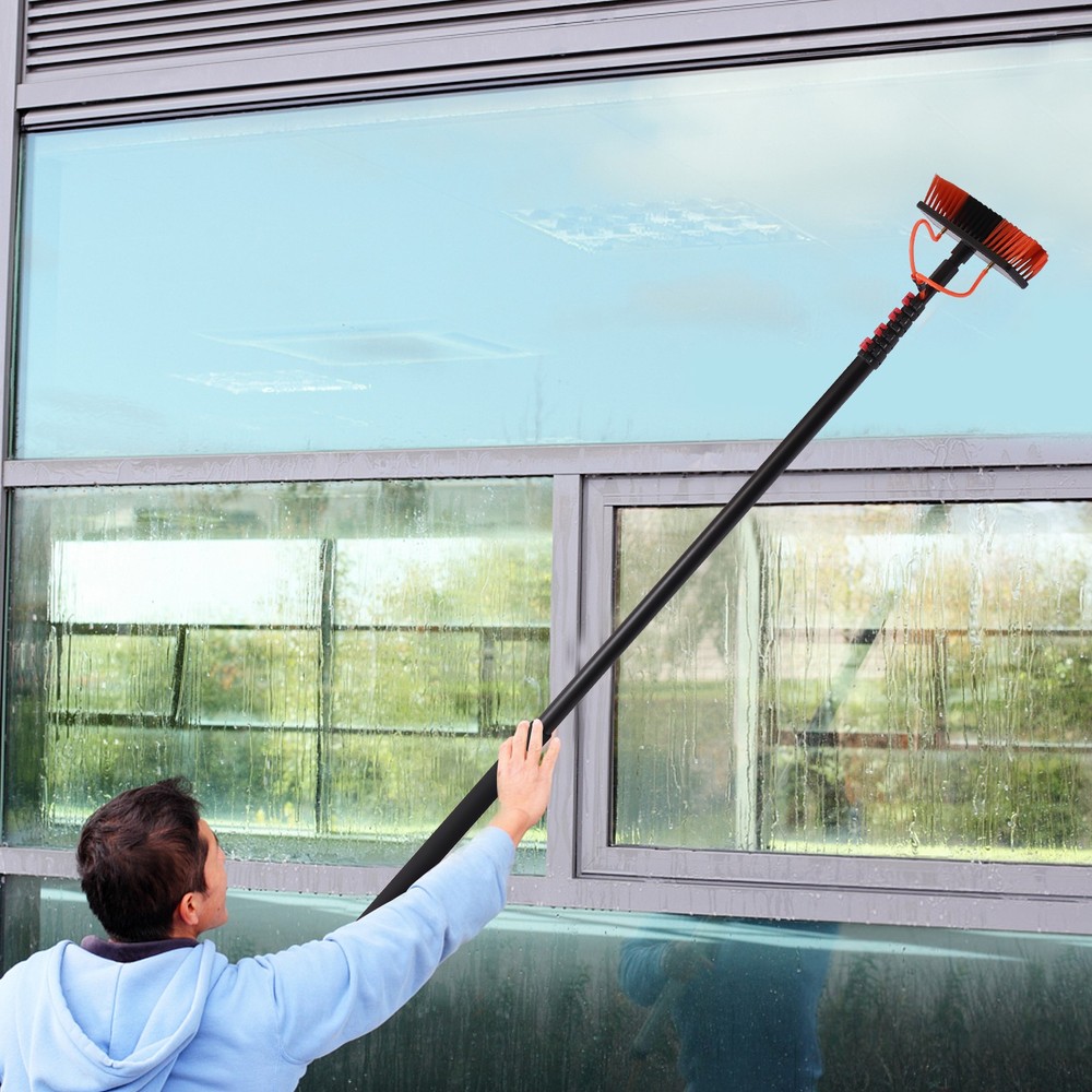 Solar Panel Cleaning Brush & Pole Kit Window Cleaner Solar Panel Cleaning System