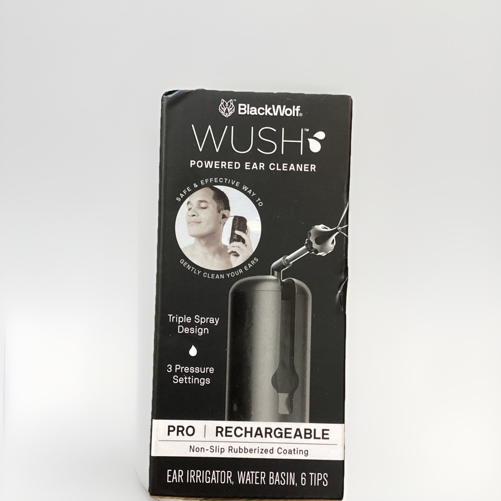 Wush Pro By Black Wolf- Deluxe Water Powered Ear Cleaner- Safe & Effective- E...
