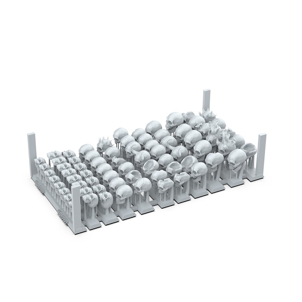 AK Interactive 28mm/32mm Wargames Basing Bits Scenery Skulls Resin 3d (72pcs)