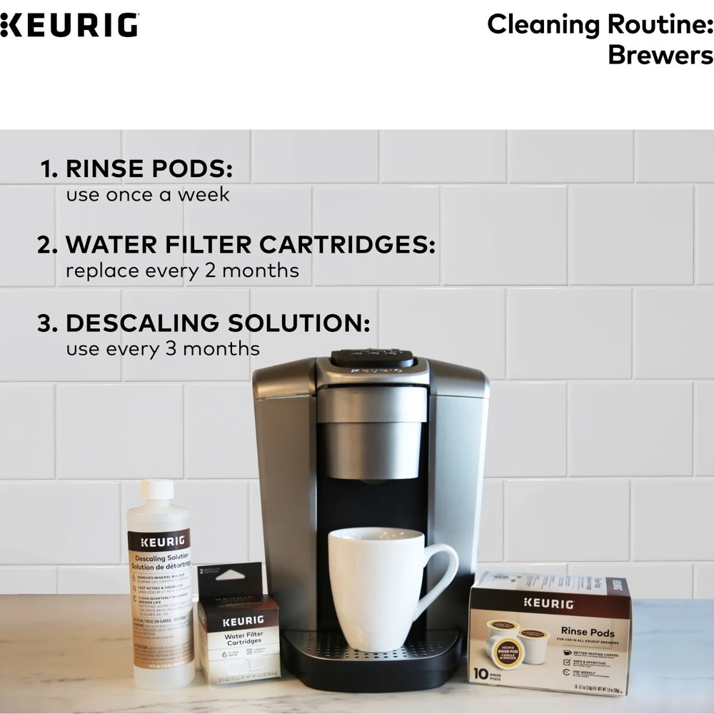 Universal Coffee Maker Descaling Solution for Single-Serve Machines, 14 fl oz