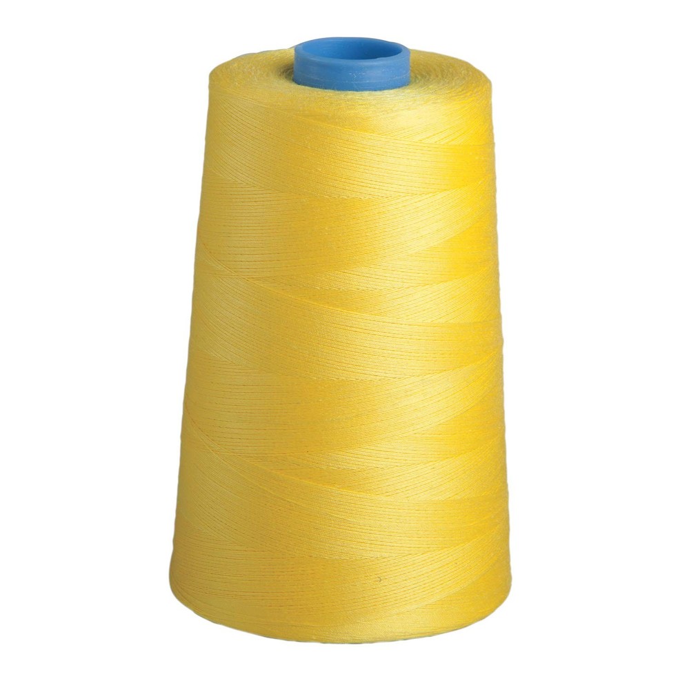 100% Cotton Essential Thread 5000 Yard Cone Lemon for Sewing Quilting