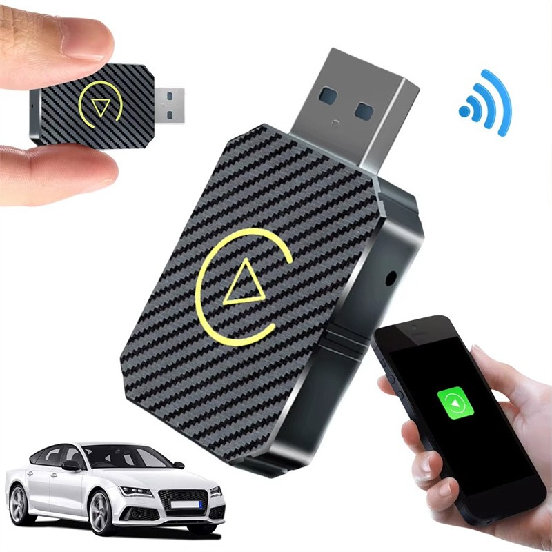 Car Android Auto Wireless Adapter & Wireless CarPlay Adapter Plug & Play 2 in 1