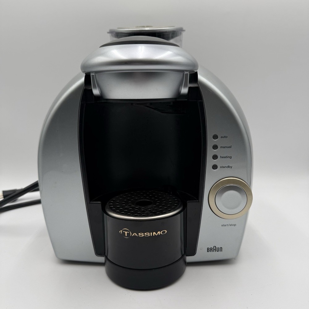 (E1) Braun Tassimo Silver Coffee Espresso Maker # 3107