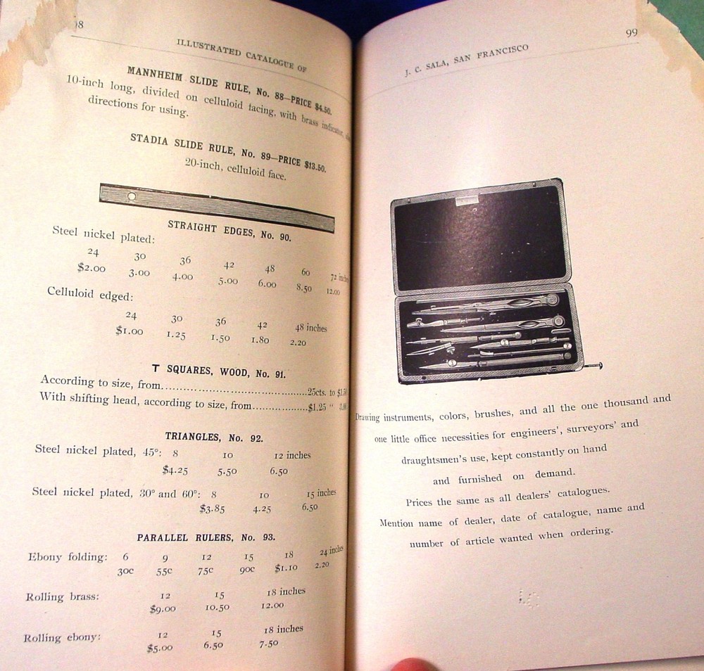 1896 Sala Surveying Insts. Catalog (after Roach)