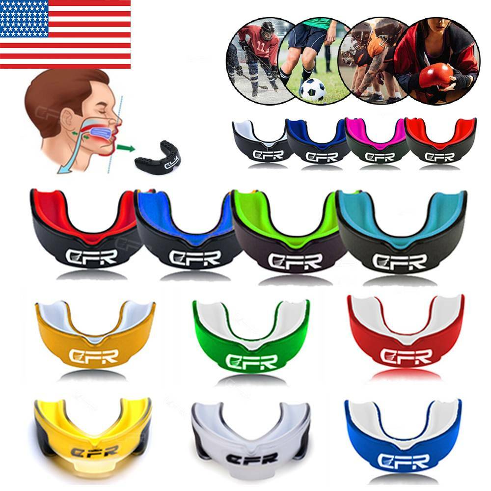 Mouth Guard Teeth Protect Gum Shield Basketball Hockey MMA Boxing Adult Youth HG