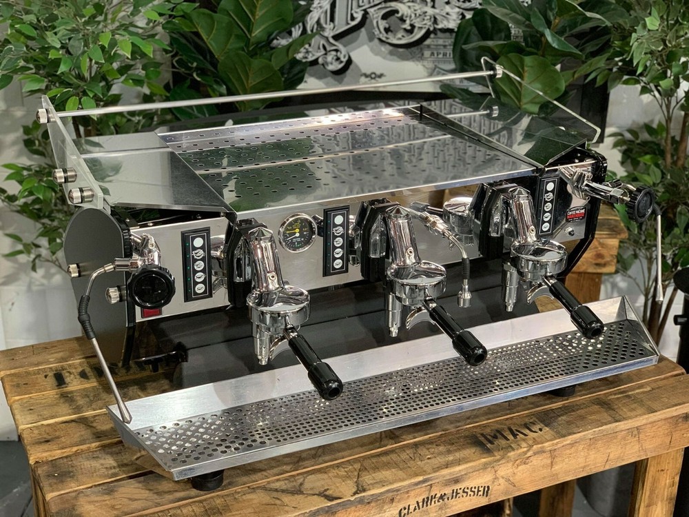 KEES VAN DER WESTEN MIRAGE 3 GROUP BLACK SIDES ESPRESSO COFFEE MACHINE CAFE BAR