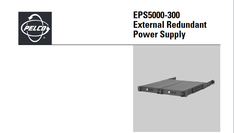 PELCO EPS5000-300  External Redundant  Power Supply