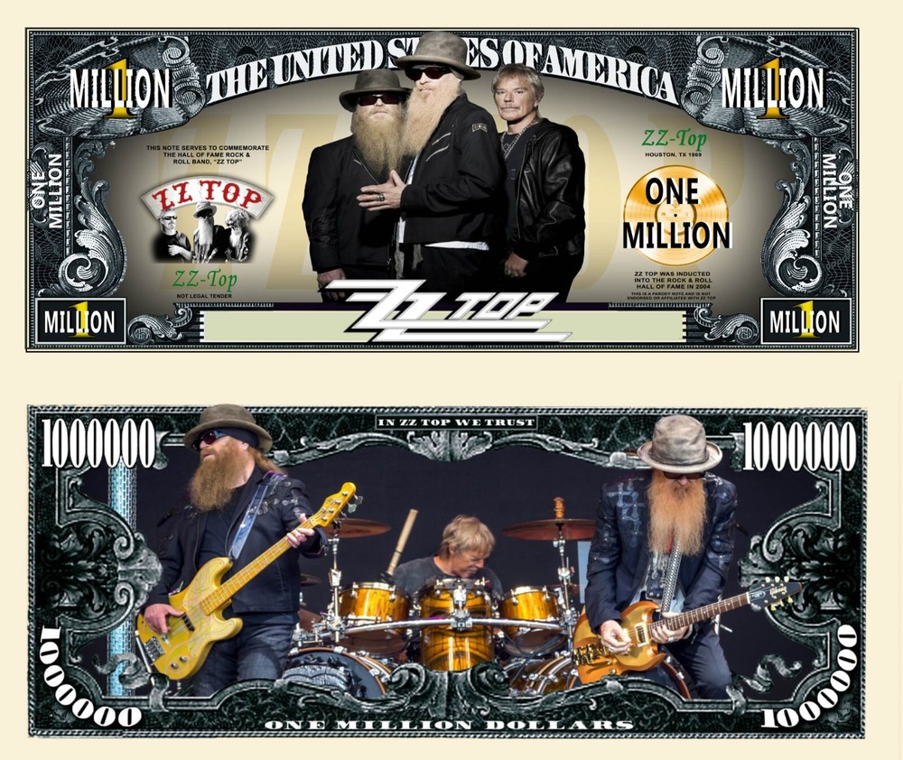 OUR ZZ TOP MILLION DOLLAR BILL (25 Bills)