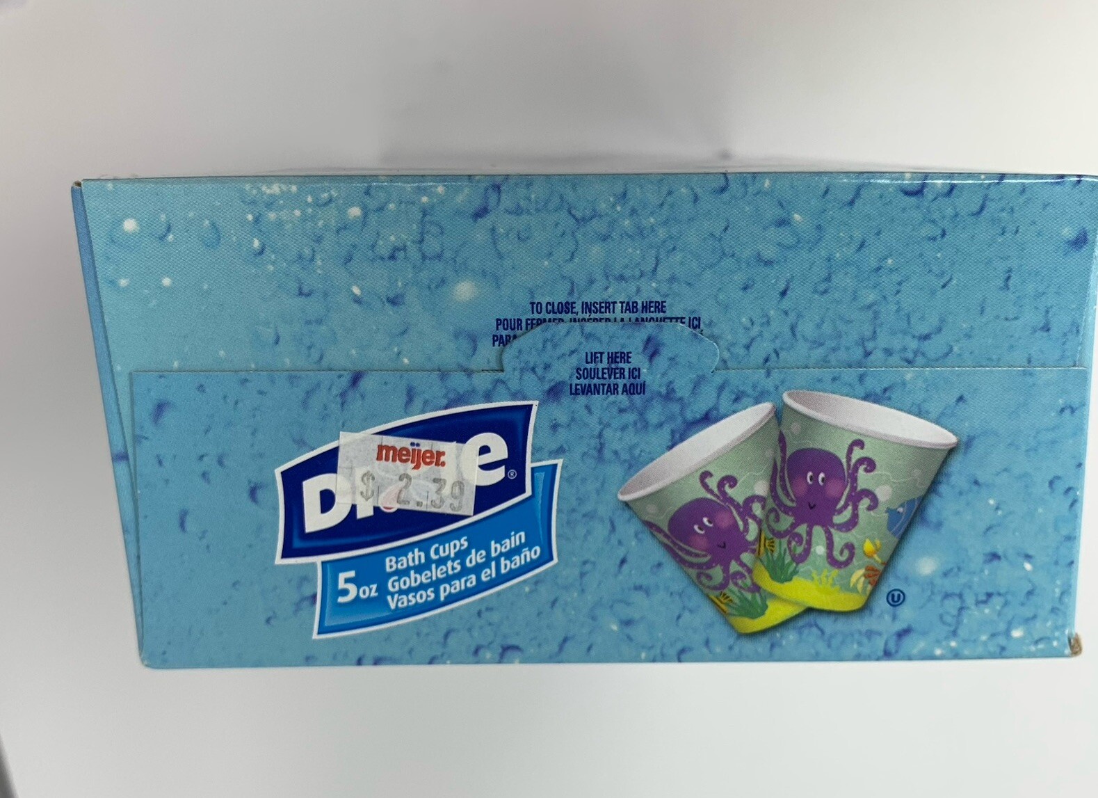 NEW Dixie Bath Cups 5oz Underwater Adventure 100 Ct Y2K 2006 NOS W/box Bathroom