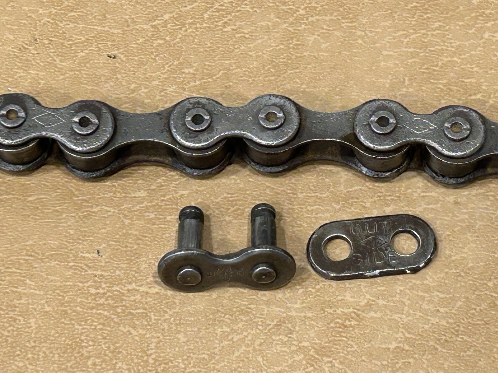 Vintage Diamond Skip Tooth Chain 9” Piece With Link