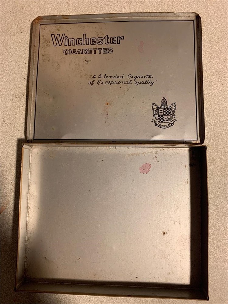 WW2 Canadian British Winchester Cigarette Tin EMPTY