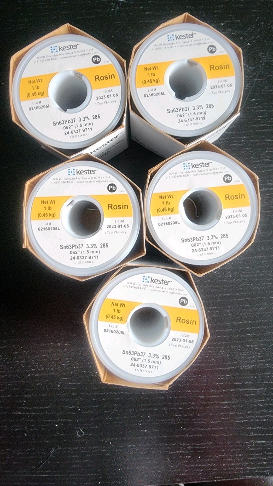 Kester Solder 24-6337-9711 63/37