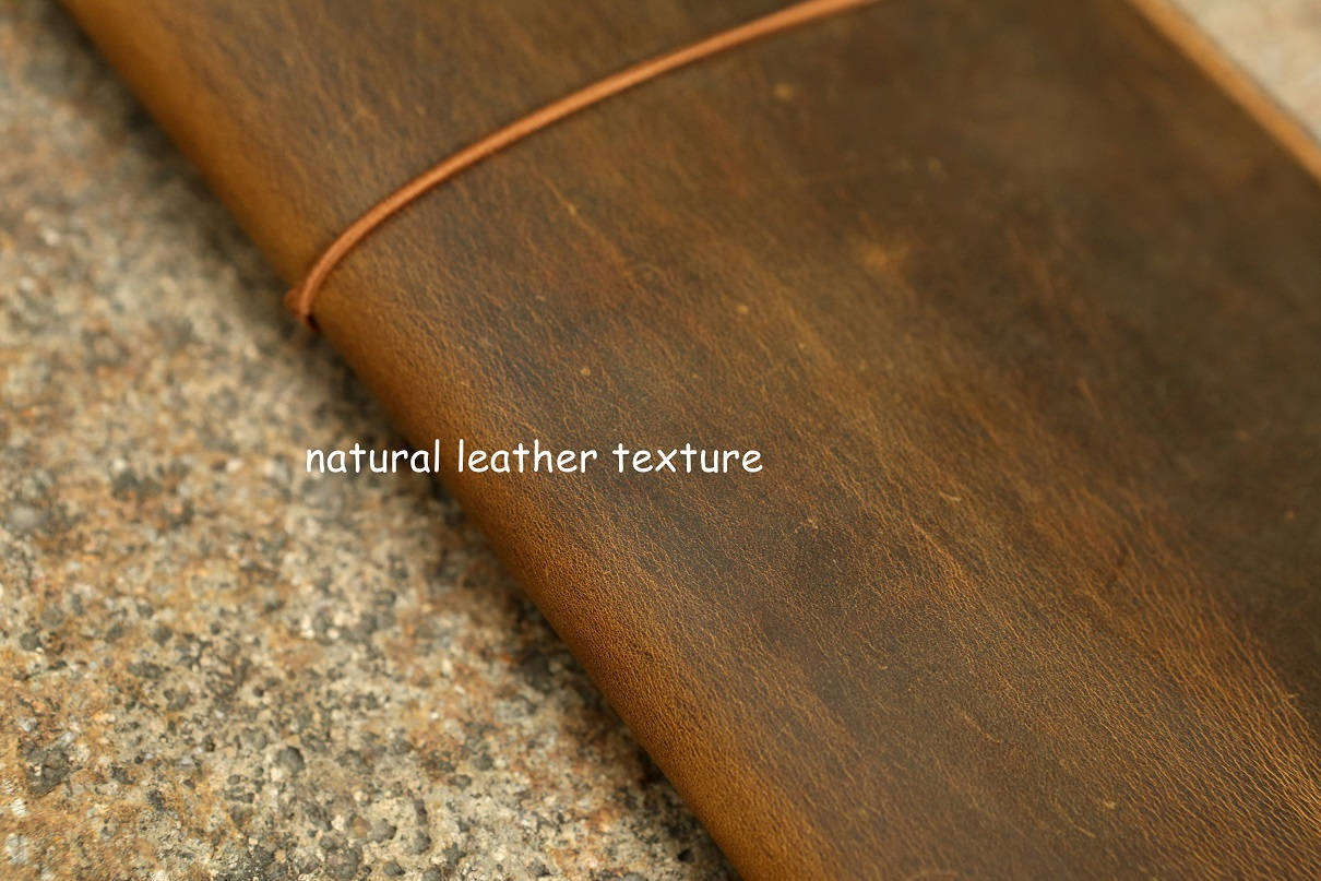 Personalized leather midori travelers notebook / midori style leather journal