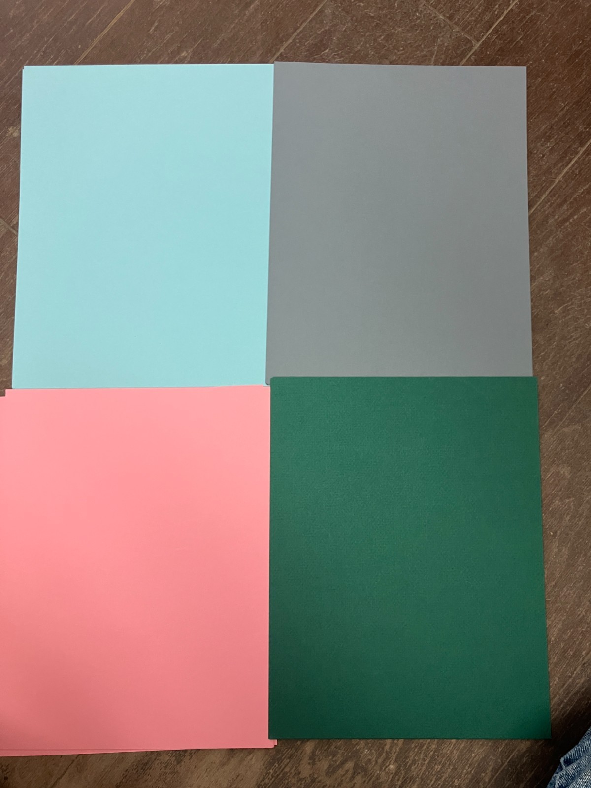 8.5x11 Multiple Colors Cardstock Paper Scrapbooking 24 Colors 75 Pcs