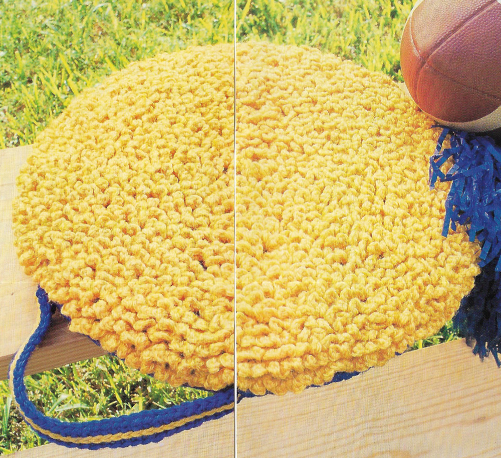 Stadium Cushion crochet pattern instructions
