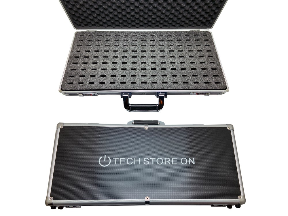 Aluminum USB Storage Case 130 Slots with Handle & Lock