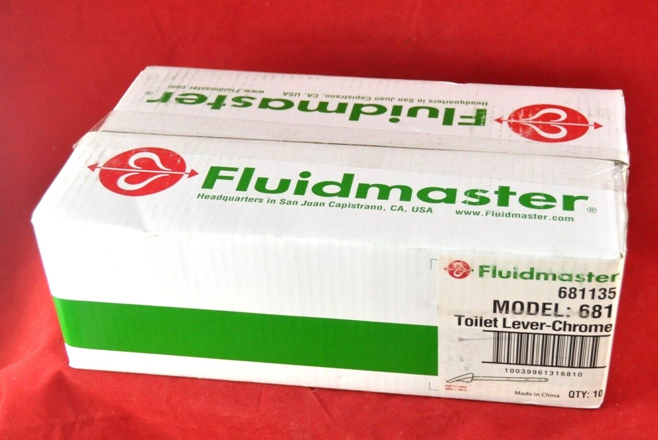 NEW FluidMaster 681 CHROME Universal Sure-Fit Toilet Flush Lever Handle 681135